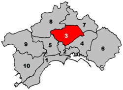 Location within Naples