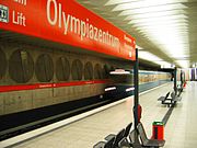 Munich subway Olympiazentrum