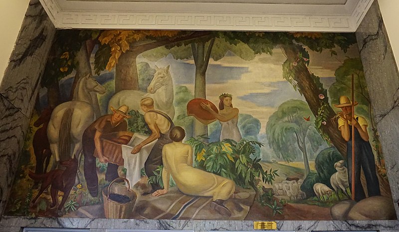 File:Mural at the Garden City, New York United States Post Office.jpg