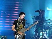 Muse performing at Lollapalooza (4 August 2007)