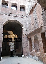 Museo de los Foros Imperiales, sala de la sección dedicada al Foro de Augusto, en la primera planta del "Cuerpo Central"