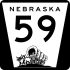 Nebraska Highway 59 Markierung