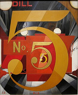 Charles Demuth, I Saw the Figure 5 in Gold, 1928, Metropolitan Museum of Art, Precisionism