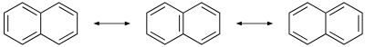 Resonanzstrukturen von Naphthalin