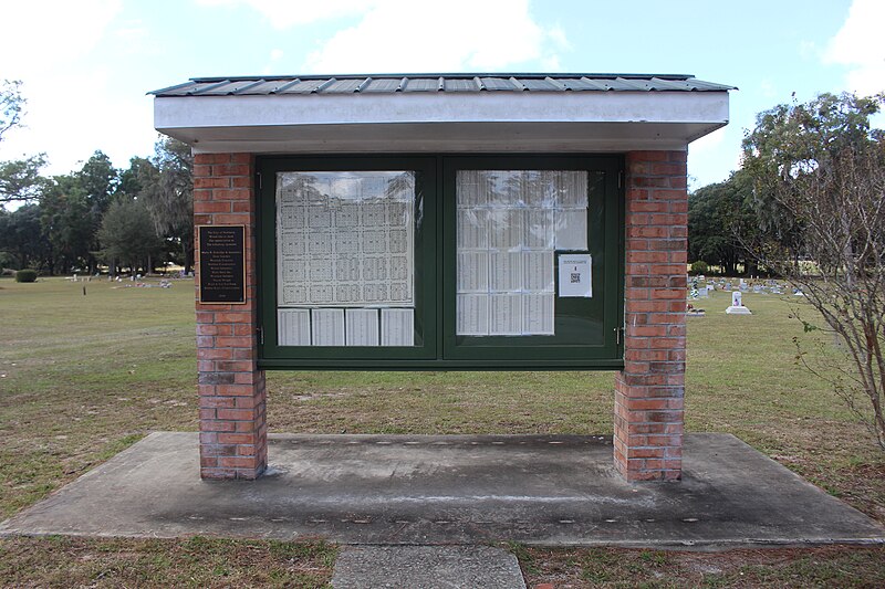 File:Newberry Cemetery map kiosk.jpg