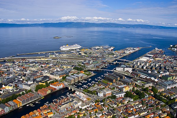 Image: Nidelva utløp Trondheim