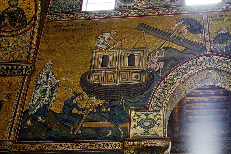 File:Noah and the Ark - Cathedral of Monreale - Italy 2015.JPG