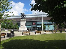 Old Eldon Square, the Eldon Square Shopping Centre is built around it and takes its name from it. Old Eldon Square, Newcastle upon Tyne (geograph 3064279).jpg