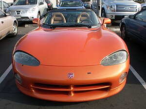 Orange Dodge Viper SRT-10 front.JPG