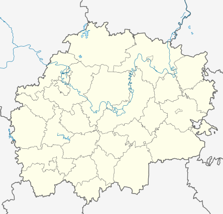 Location map Riazanės sritis