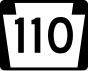 Pennsylvania Route 110 penanda
