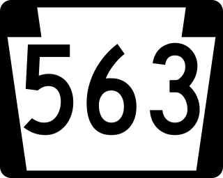 <span class="mw-page-title-main">Pennsylvania Route 563</span> State highway in the U.S. state of Pennsylvania