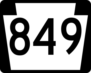 <span class="mw-page-title-main">Pennsylvania Route 849</span> State highway in Pennsylvania, US