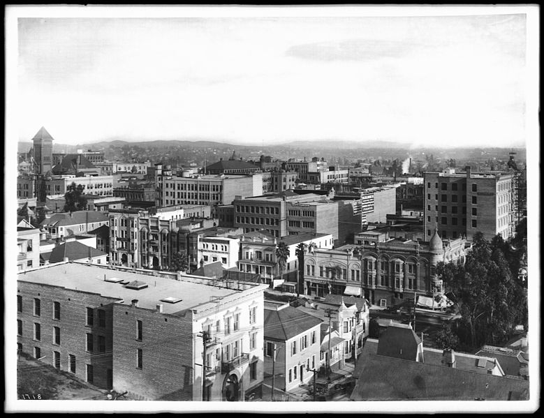 File:Panoramic of city looking northeast from Hill Street and Fourth Street, ca.1903 (CHS-1718).jpg