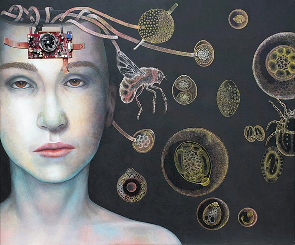 Parasites by Katrin Alvarez. Oil on canvas, 2011