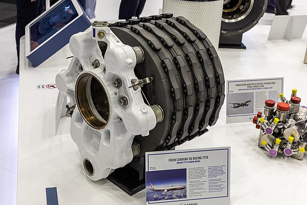 Boeing 777X carbon brakes made by Safran Landing Systems