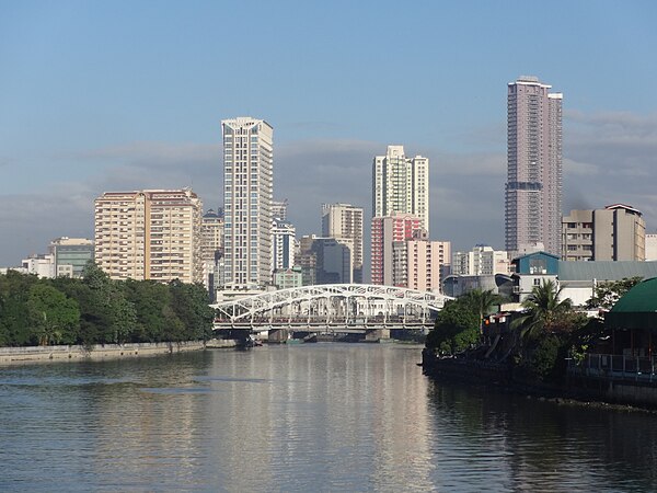 View of Pasig River in Manila