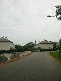 The site of the former Passaic Park station as viewed in June 2011 from the former right-of-way in Taras Shevchenko Park Passaic Park Station - June 2011.jpg