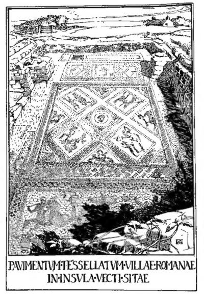 Pavimentvm tessellatum villae Romanae in insula vecti sitae