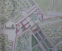 Plan des jardins de Chaville, vers 1700.