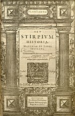 Vignette pour Plantarum seu stirpium historia