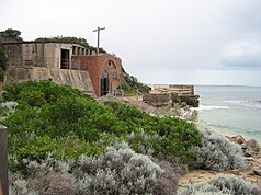 Ruins of the engine house at Point Nepean