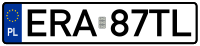 200px Polish license plate.svg