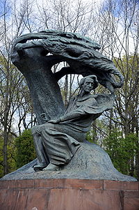 Chopinov spomenik v Varšavi
