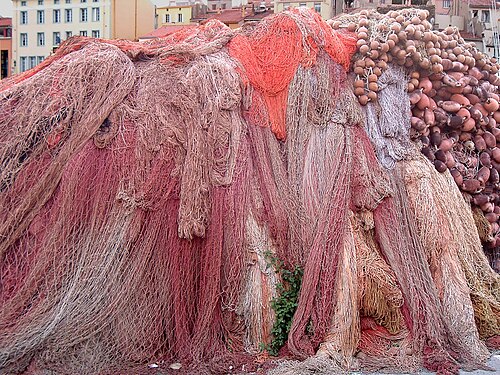 Fishing nets in Port-Vendres, France