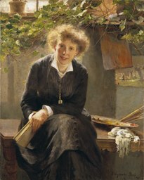 Den svenske maler Jeanna Bauck, 1881 Nationalmuseum