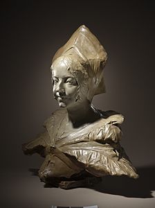 Buste de Loyse Labé (vers 1887), grès émaillé, musée d'Art du comté de Los Angeles.