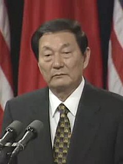 Zhu Rongji former Premier of the Peoples Republic of China