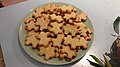 Puzzle piece biscuits at Wikipedia 18 in Milan.jpg