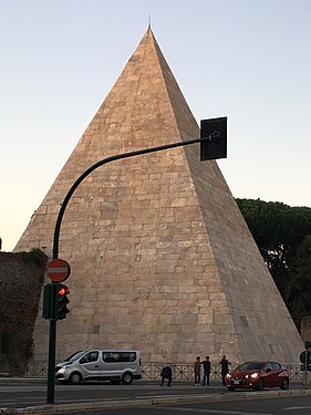 Pyramid of Cestius in Rome