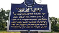 Queen City Hotel & 7th Avenue - Mississippi Blues Trail Marker.jpg