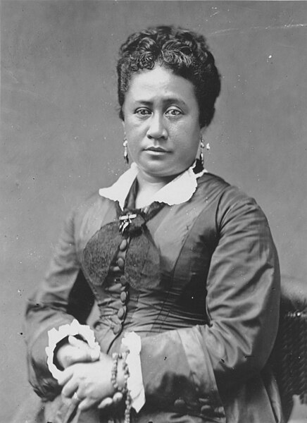 Kapiʻolani, the wife and future queen consort of Kalākaua