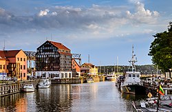 Kanal, značilen za pristaniška mesta ob Baltskem morju