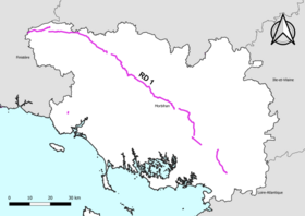 Suuntaa-antava kuva artikkelista Route départementale 1 (Morbihan)