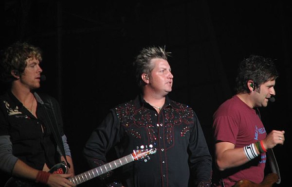 Rascal Flatts performing at the Crawford County Fair in 2005