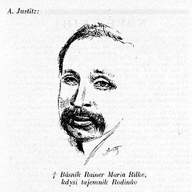 Rilke ritratto da Justitz, 1926