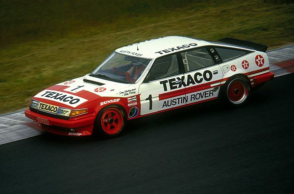 The Rover Vitesse of Tom Walkinshaw and Win Percy at the Nürburgring in 1985.