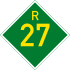 Provinsiale roete R27 shield