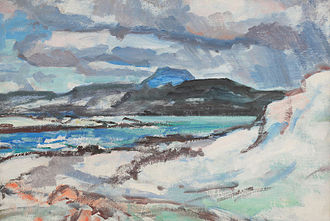 Samuel Peploe, Ben More seen from Iona, 1927 Samuel Peploe, Iona, 1933.jpg