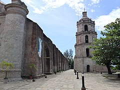 Santa Maria Church Ilocos bell tower, right walls