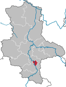 Kaart van Halle (Saale)