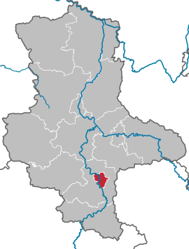 Poloha mesta Halle (Saale) v rámci spolkovej krajiny Sasko-Anhaltsko