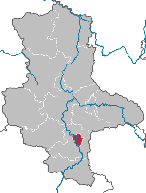Li position de Halle (Saale) in Saxonia-Anhalt