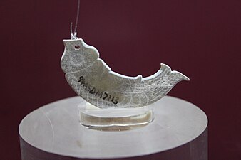 Shang jade pendant in the form of a fish