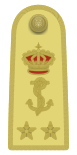 Shoulder boards of ammiraglio di squadra of the Regia Marina (1936).svg