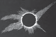 Zeichnung der Sonnenfinsternis vom 18. August 1868